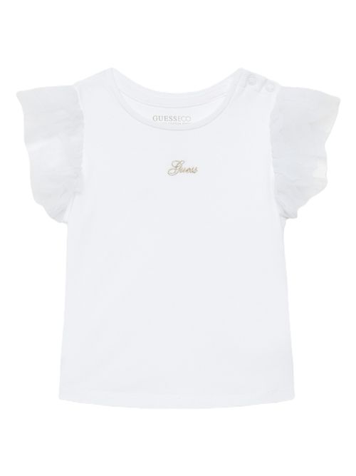 t-shirt bambina bianca GUESS | K5GI18K6YW4/G011